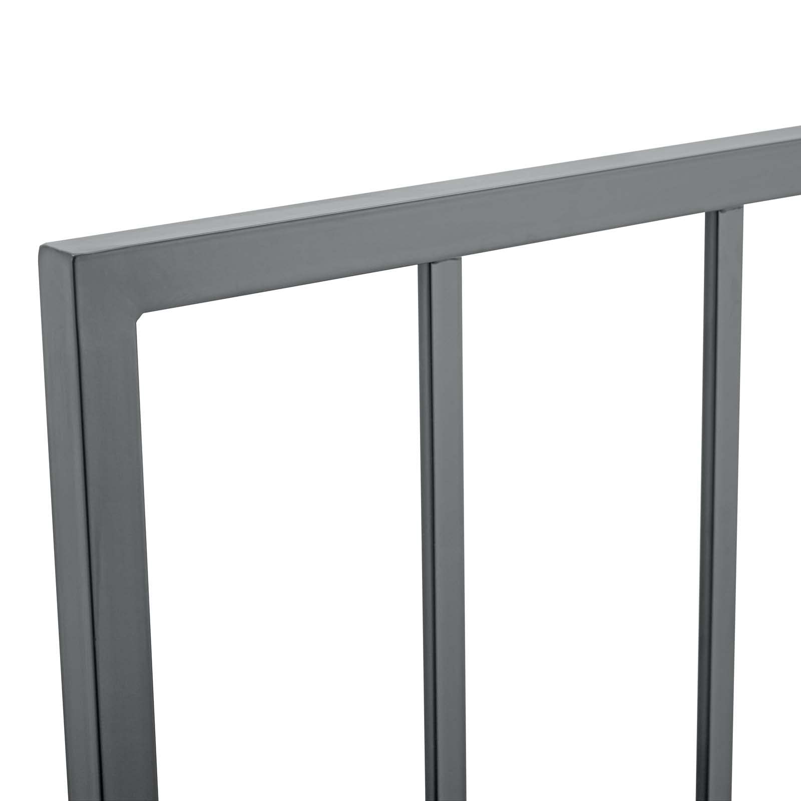 Modway Tatum Modern Farmhouse Metal Queen Headboard In Black