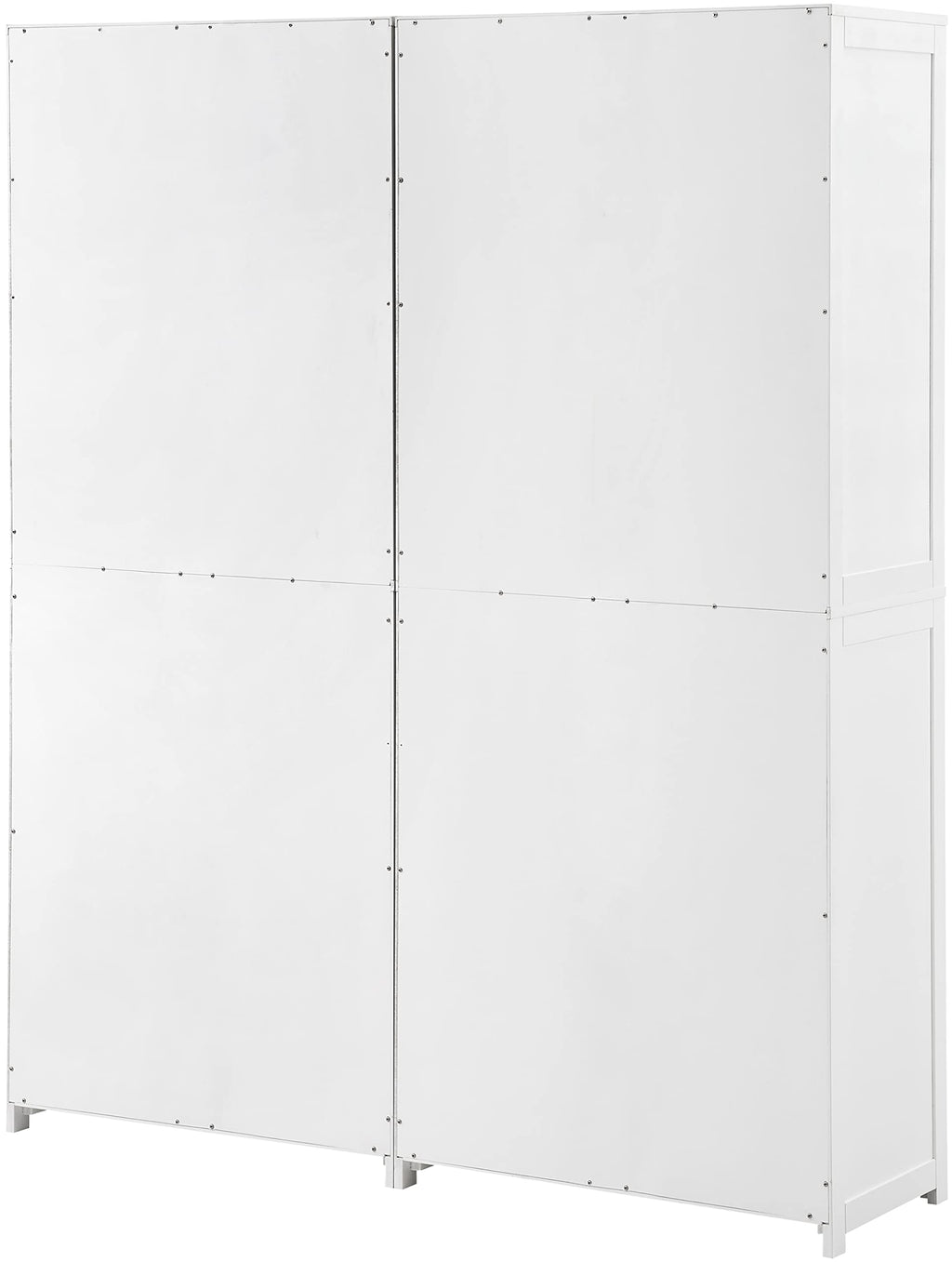 Crosley Furniture Savannah 2-Piece Pantry Storage Cabinet Set with Shelves, Kitchen, Dining, or Laundry Room, White