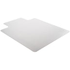 Lorell PlushMat Wide Lip Chairmat Chair Mat, Clear