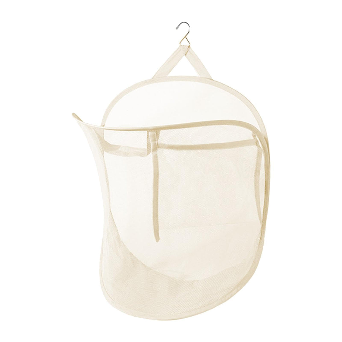 STYLEHEAVEN Mesh Hanging Laundry Hamper Closet Storage Basket for Laundry Door Household BeigeHome & Garden|Household Supplies &
