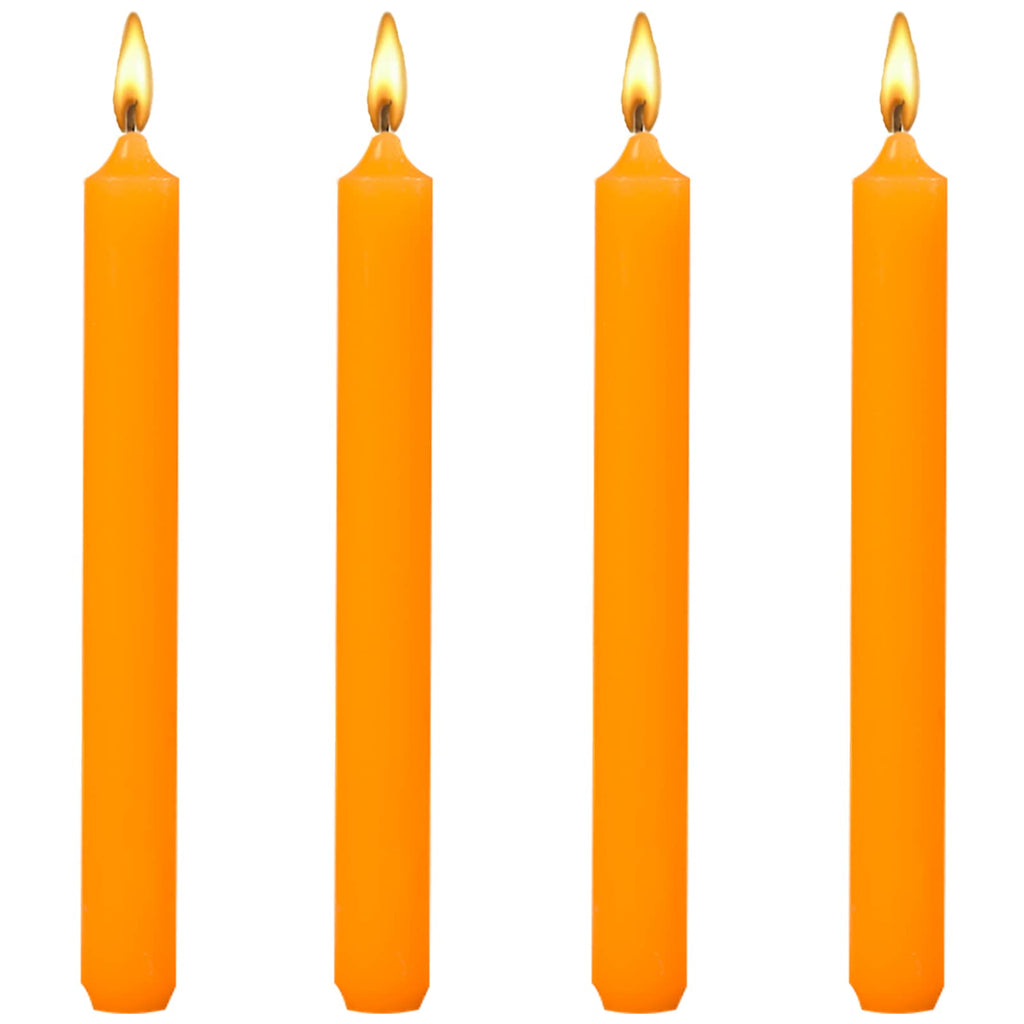 8 inch Taper Candles-Set of 4 Tapered Candle, Tall Candlesticks,Dripless and Smokeless,Home Dinner candle, Party, Wedding, Hallo