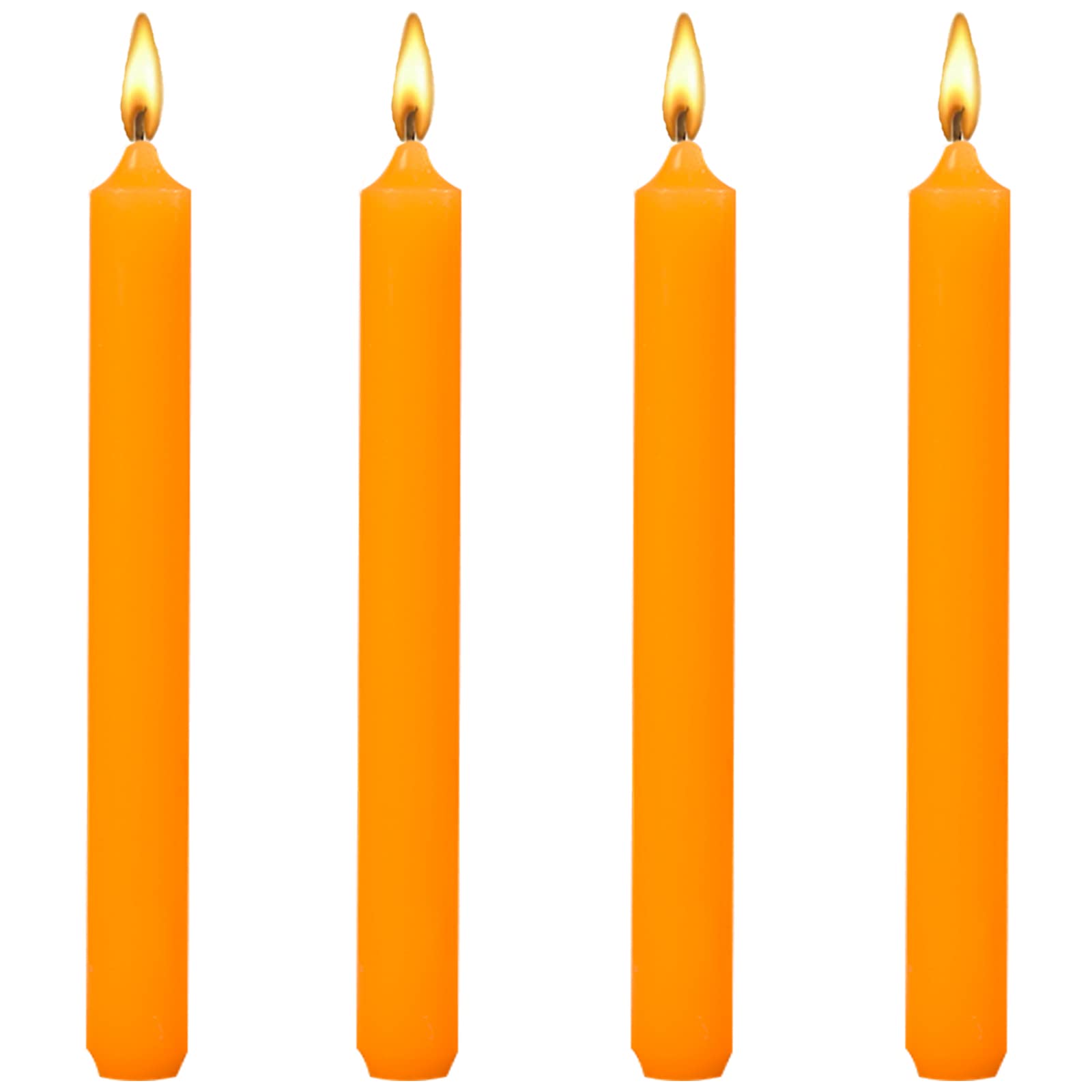 8 inch Taper Candles-Set of 4 Tapered Candle, Tall Candlesticks,Dripless and Smokeless,Home Dinner candle, Party, Wedding, Hallo