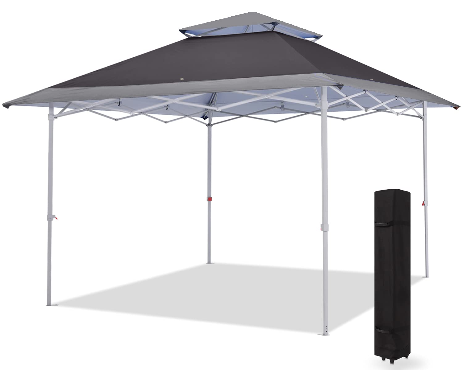 Mastercanopy Pop-Up Canopy Tent 13X13 Instant Shelter Outdoor Canopy With Wheeled Bag (Gray)