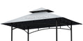 Grill Gazebo Replacement Canopy Top - AONEAR 5x8 Outdoor BBQ Tent Roof Cover Double Tiered Outdoor Grill Shelter Fit for Model