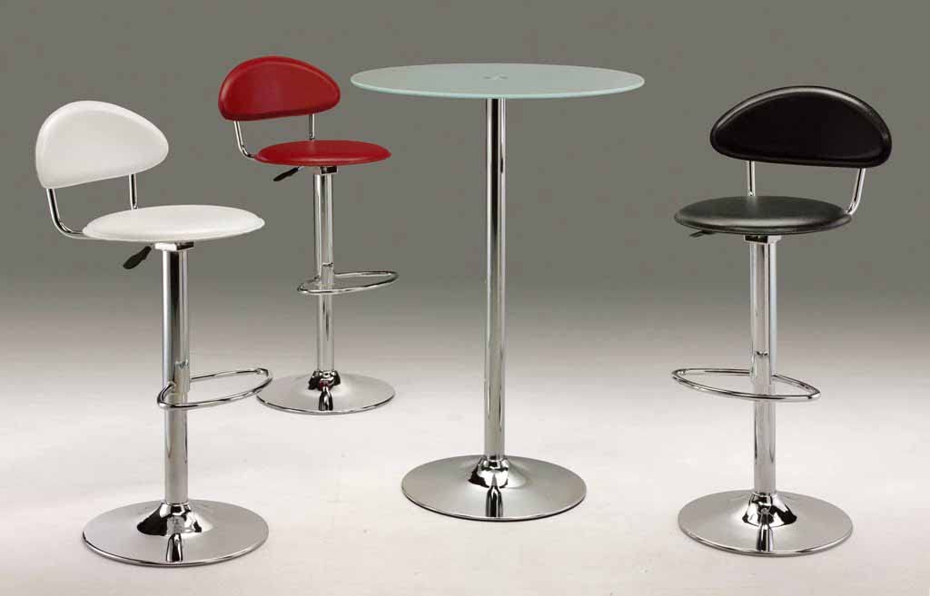 Neos Modern Furniture, Clear Tabletop Bar Table, Glass