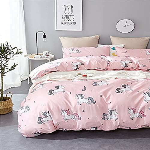 WONDERLOOK Cartoon Kids Design Print TC  240 Single Bed Reversible AC Blanket | Dohar (Polycotton, (Unnicorrn), Multicolor