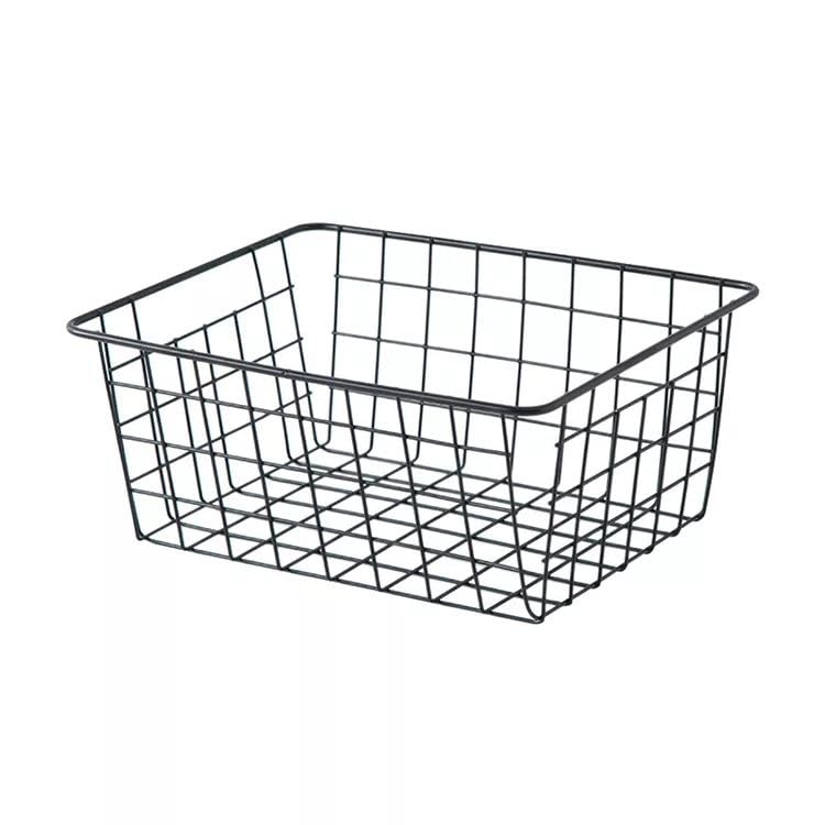 Wire Storage Basket, Metal Fruit & Vegetable Basket For Kitchen Counter, Pantry Organizer Basket For Fruits, Vegetables, Snacks 