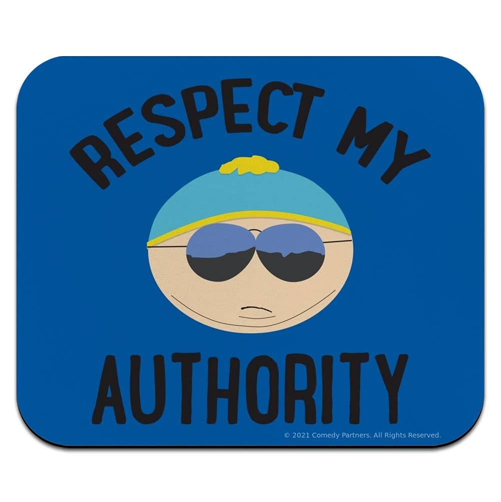 South Park Cartman Respect My Authority Low Profile Thin Mouse Pad Mousepad