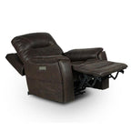 Steve Silver Lexington Triple Power Canyon Walnut Leatherette, Power Headrest, Footrest, Lumbar, Transitional Design, Lighted Cupholders, Recliner Chair, 38" L x 42" W x 42" H, Brown