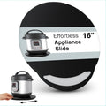 Ibyx Elegant Round Sliding Tray for Your Pressure Cooker, Air Fryer & Heavy Kitchen Appliances - Sturdy, Slides Easily from Unde
