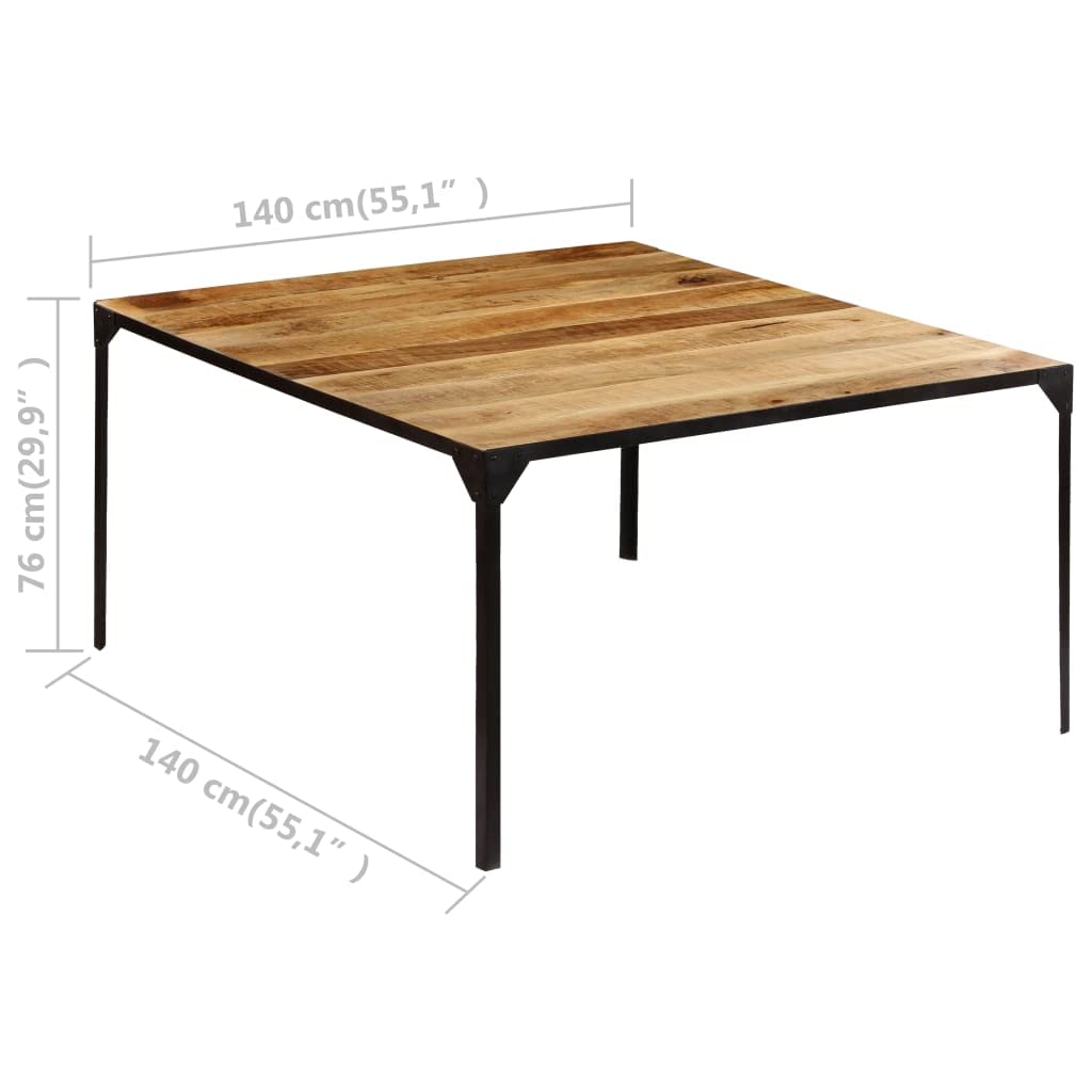 vidaXL Industrial-Style Square Dining Table
