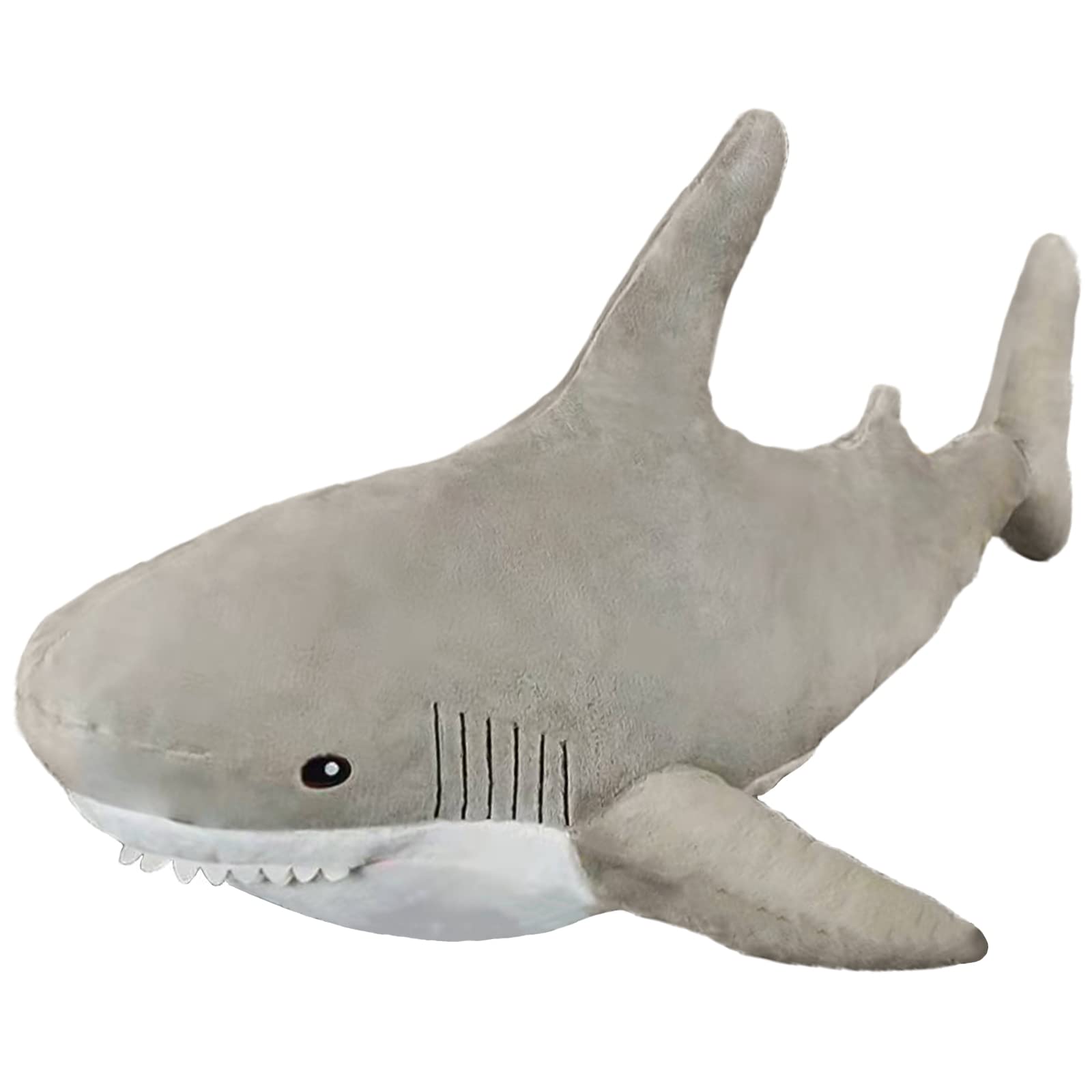 Ryttir 31 Inch Xl 15% Giant Shark Stuffed Animals, Chubbier Shark Pillow Soft Shark Plush Shark Plushie Stuffed Shark D  Cor, Pe