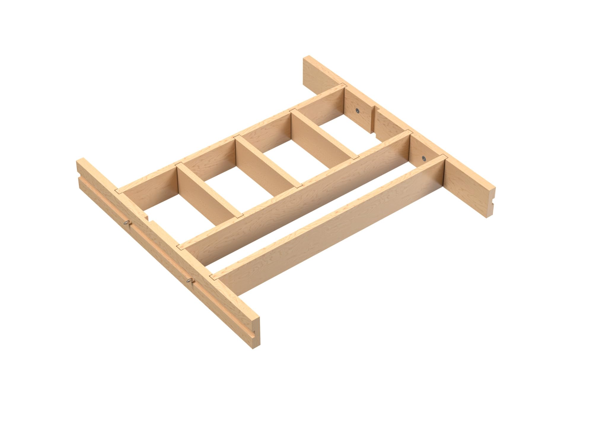 RevAShelf Wood Shallow Drawer Divider Insert  24 Cabinet