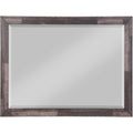 Acme Juniper Rectangular Wooden Frame Bedroom Mirror In Dark Cherry