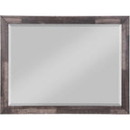 Acme Juniper Rectangular Wooden Frame Bedroom Mirror In Dark Cherry