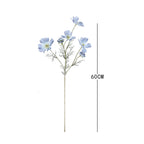 2 Pcs Artificial Fake Flowers Plants Cosmos Silk Flower Arrangements Wedding Bouquets Decorations Plastic Floral Table Centerpie