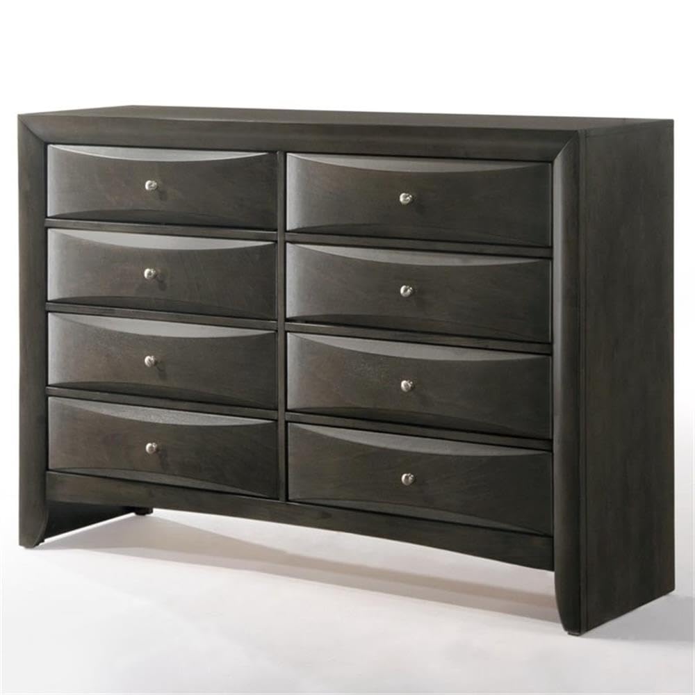 Acme Ireland 8 Drawer Dresser in Gray Oak