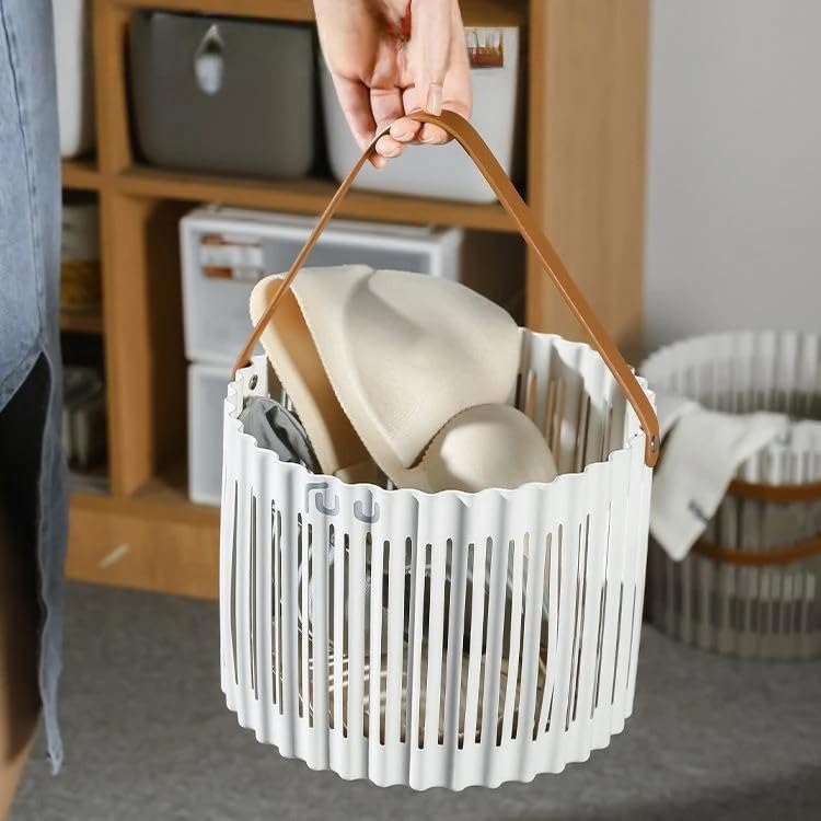 Deoxys Laundry Hamper Basket Waterproof Large Clothes Basket with Handles Storage for Blanket Clothes Quilt In Bathroom Bedroom