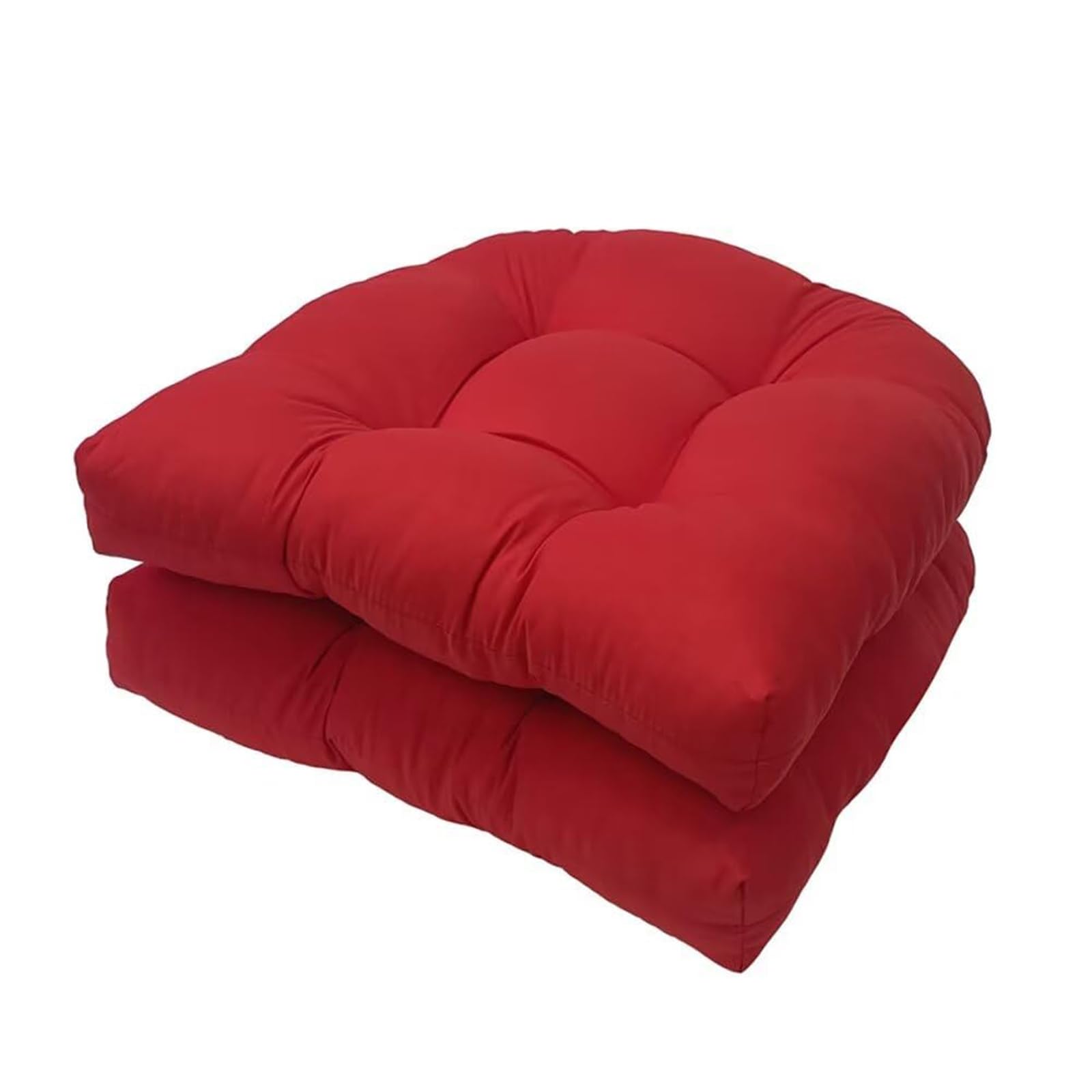 Eoieov Indoor/Outdoor Wicker Chair Cushions,Rocking Chair Cushion Pad,2 Pieces 19In*19In Round Corner Patio Chair Cushion Water-