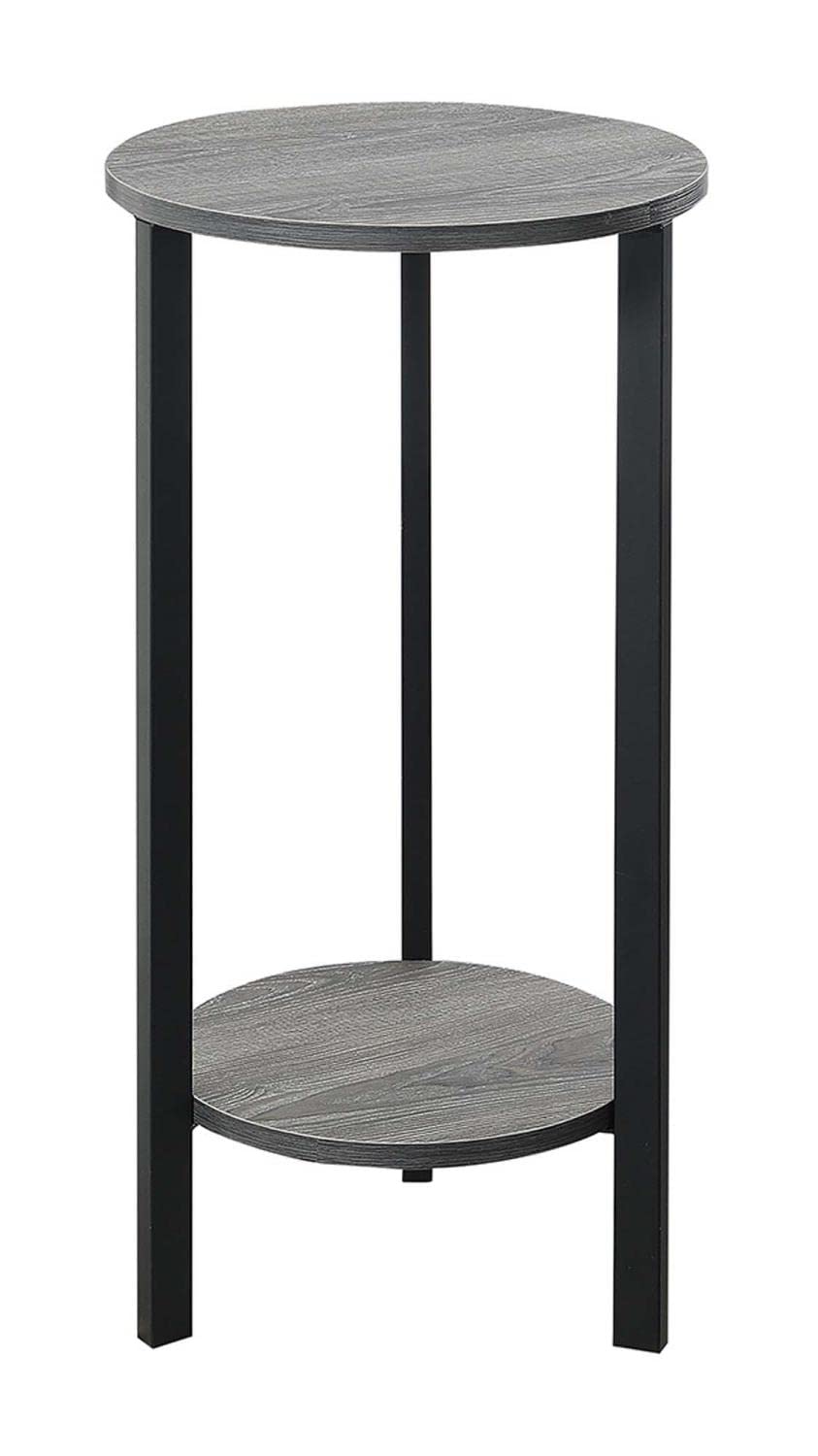 Convenience Concepts Graystone 31' Plant Stand, Weathered Gray / Black,Melamine