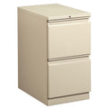 HON 33823RS 22-7/8-Inch Efficiencies Mobile Pedestal File with 2 File Drawers, Putty
