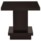 Coaster Furniture Pedestal End Table Cappuccino 705167