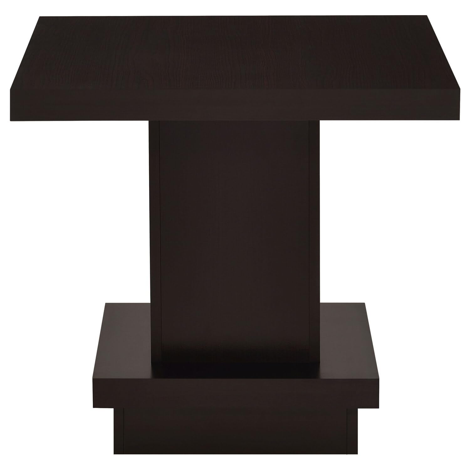 Coaster Furniture Pedestal End Table Cappuccino 705167