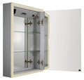 Whitehaus Whlun7055-Or Musichaus Bathroom Medicine Cabinet, Aluminum