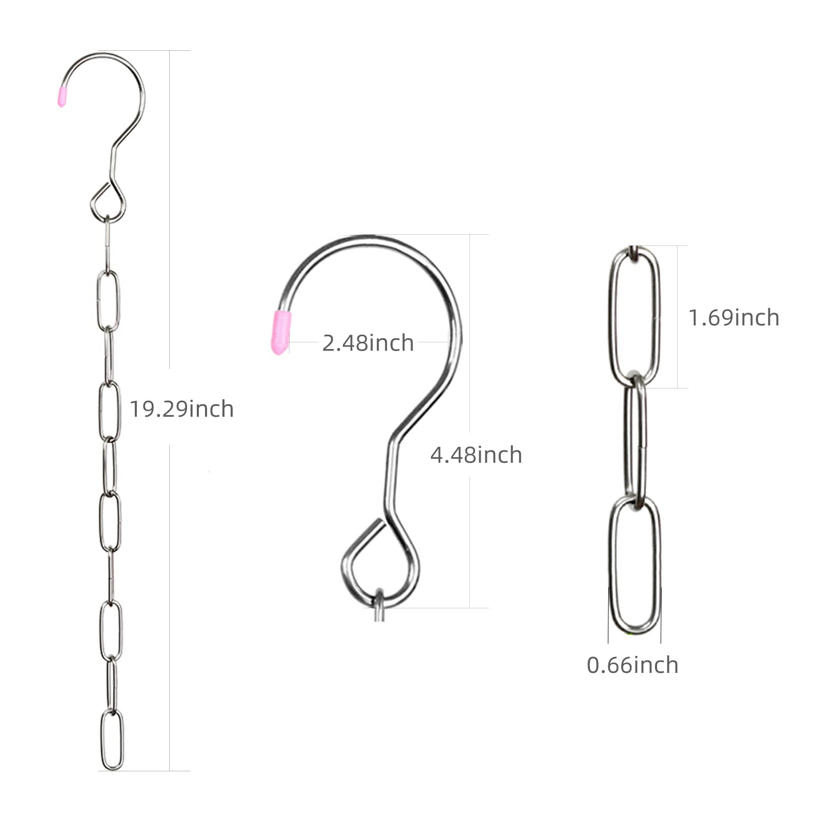 [Pack Of 4Pcs] Waikas Storage Hanger Stainless Steel For Cloth,Ten-Ring Tiered Storage, Saves 9 Times Space, Bedroom Closet Orga