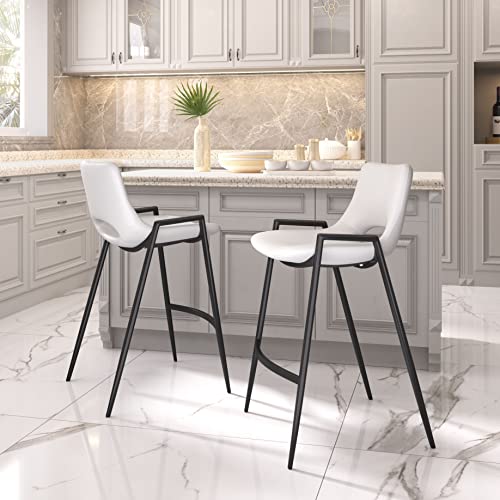 Zuo Desi Counter Stool White