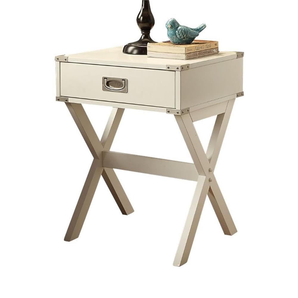 Acme Babs End Table In White