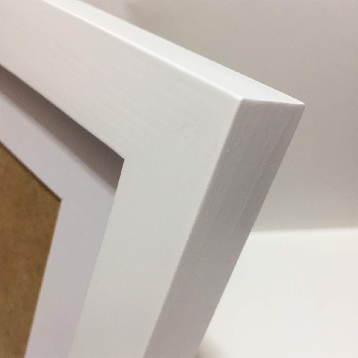 7X7 Picture Frames With 4X4 Opening Mat. 7X7 Photo Frame White Square. Solid Wood.Plastic Panel.The Protective Film Must Be Remo
