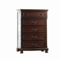 Benjara Pine Wood Chest, Dark Brown