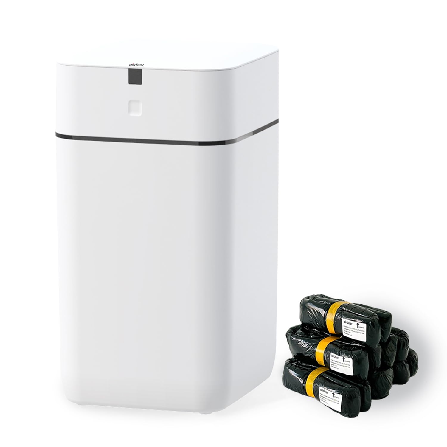Airdeer Automatic Trash Can, 4 Gallon Self Sealing and Self-Changing Smart Trash Can, Motion Sensor, Touchless Garbage can with 