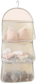 Shopecom Underwear Rack Hanger Storage Organizer Storage Mesh Bag Hanging Socks Holder Wardrobe Organizer Space Saver Bag For Cl