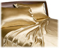 Divatex Home Fashions Royal Opulence Satin Full Sheet Set, Brass