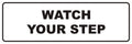 Signs Bylita Standard Watch Your Step Wall Or Door Sign -Health And Safety Signage | Durable Material And Easy Installation (Whi