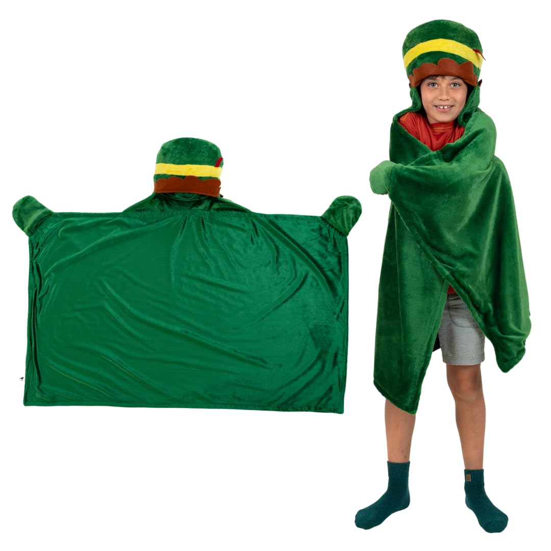 Franco Elf The Movie Buddy Holiday Christmas Kids Bedding Soft Cozy Hooded Throw Blanket, 30 In X 50 In, (Officially Licensed Pr