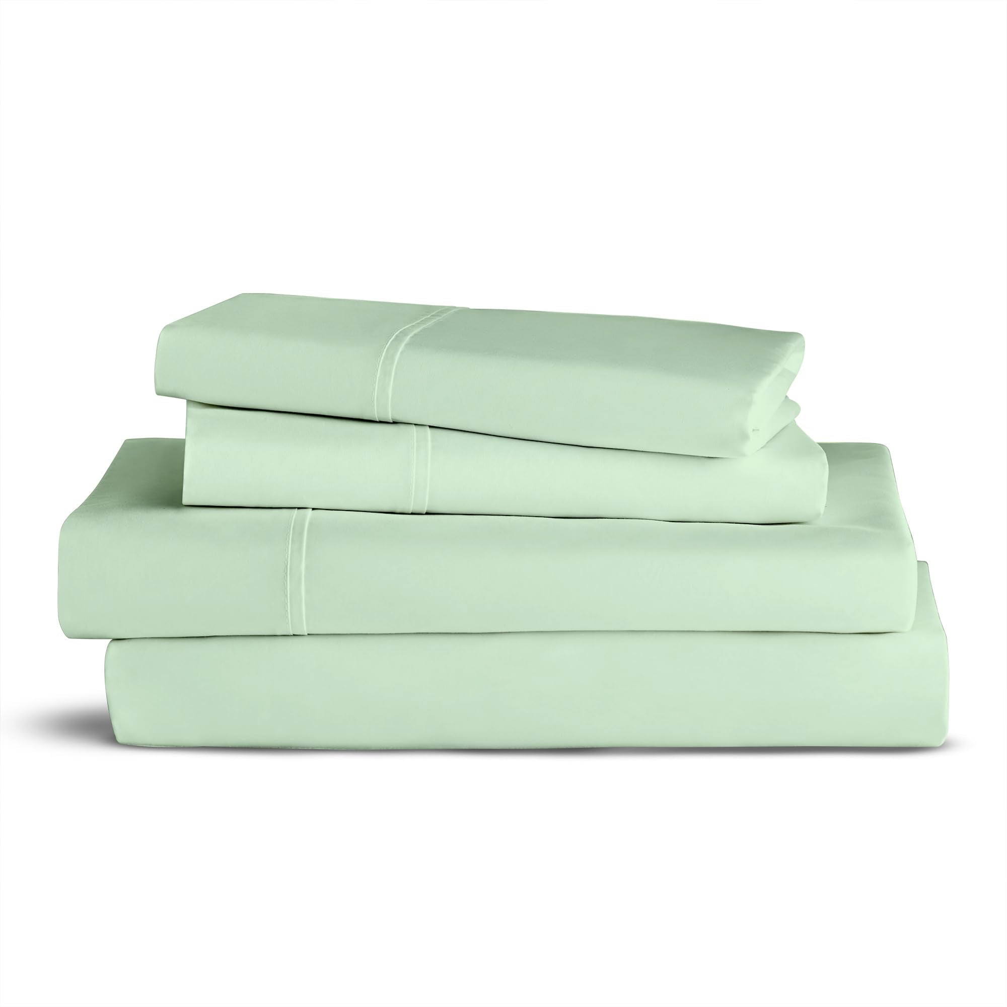Purity Home King Size Teal Green Sheet Set, 400 Thread Count Deep Pocket Bed Sheets For King Bed, 100% Cotton Teal Green Sheets,