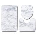 Funpa 3PCS Bath Mat Set Includes Floor Rug Toilet Rug Toilet Lid Cover for Bathroom