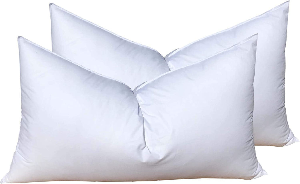 Pillowflex Set Of 2 (13X19) Premium Polyester Pillow Inserts - European Rectangle Pillow Forms, Machine Washable, Sham Pillow In