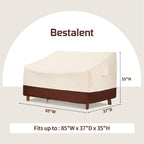 Bestalent Outdoor Furniture Sofa Covers Waterproof,3-Seater Patio Sofa Covers Fits Up To 85W X 37D X 35H Inches
