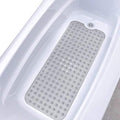 RIVUGJA Anti Skid Mat for Bath and Bathroom Shower Mat | Non Slip PVC Rubber Bath Mat with Suction Cup (40 X 100 CM)