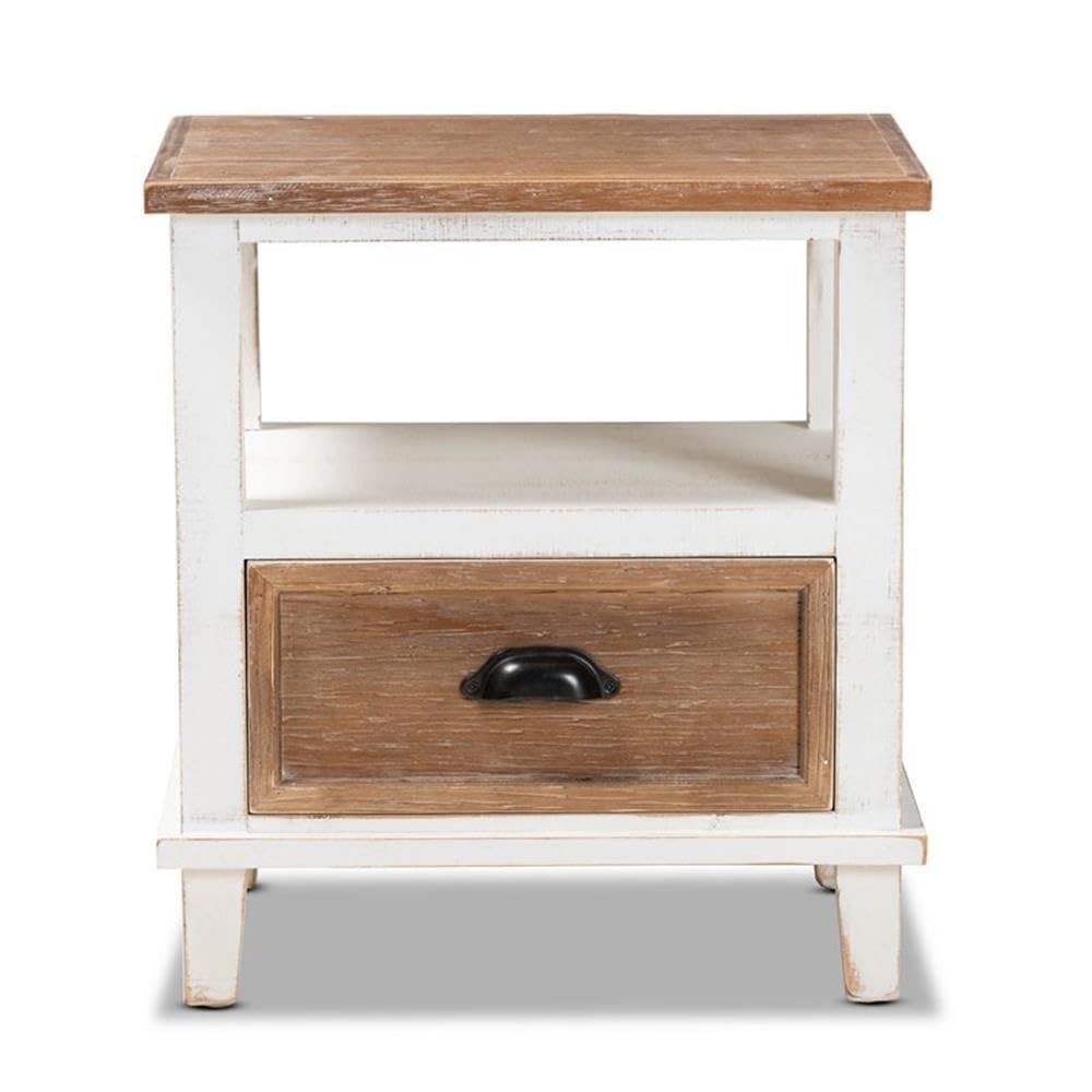 Baxton Studio Glynn Nightstand - Thumbnail 2