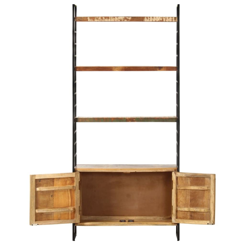 vidaXL 4-Tier Bookcase 31.5&quot;x11.8&quot;x70.9&quot; Solid Reclaimed Wood