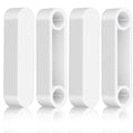 4 Piece Plastic Wire Shelf End Cap Plastic Rod Spacer Caps White Closet Rod End Caps Closet System Parts Accessories Shelf Cover