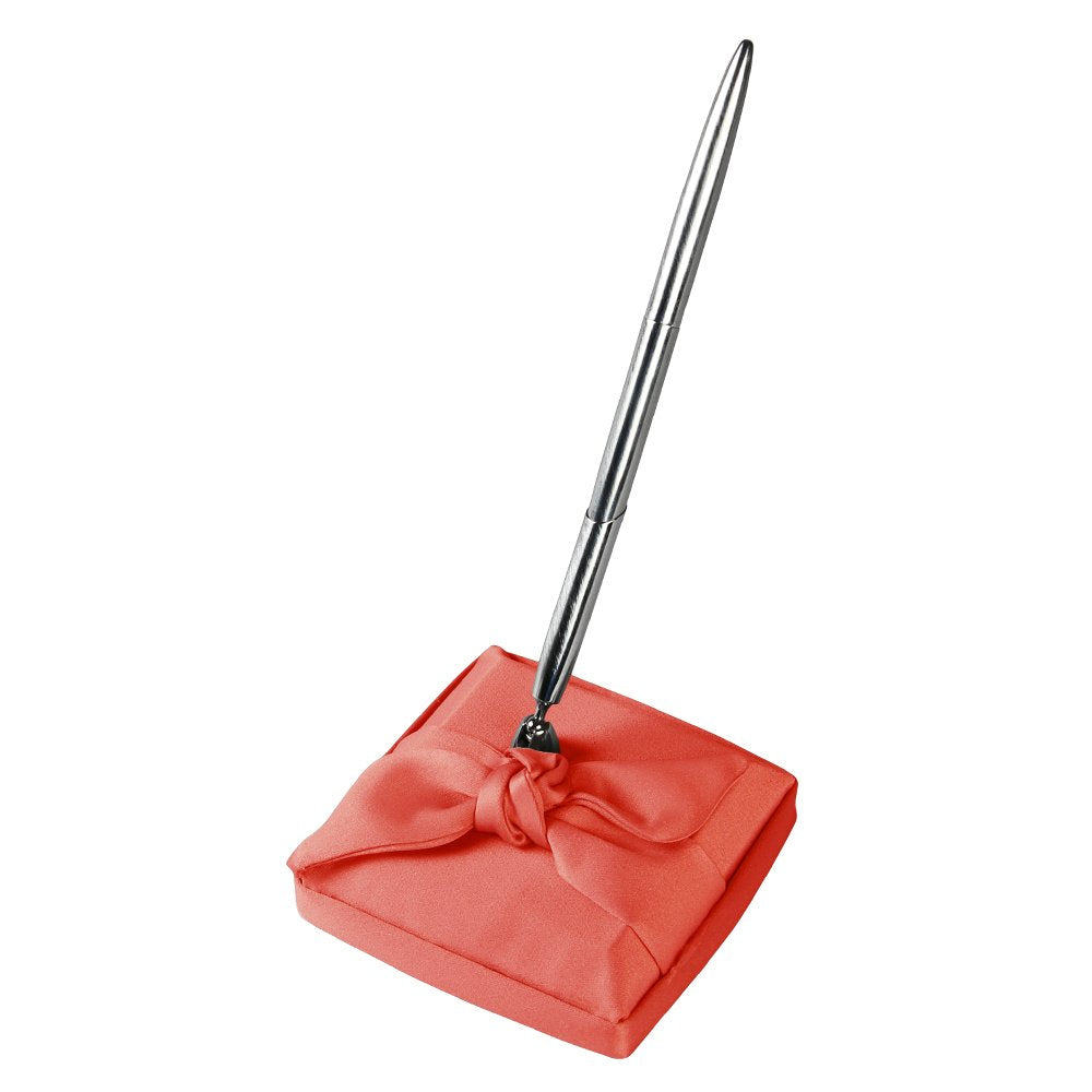 Ivy Lane Design Love Knot Decorative Pen Holder, Coral