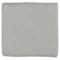 Kosas Home Winthrop 98X94 Matte Poly Sateen Fabric Queen Quilt In Gray/Silver