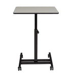Oklahoma Sound Work from Home Adjustable Height Sit-Stand Mobile Desk, Grey Nebula