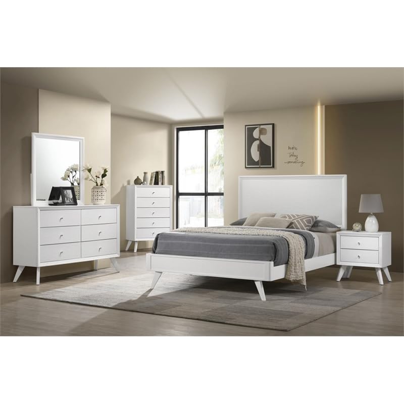 Coaster Janelle Eastern King Bed 4-Piece Set, White